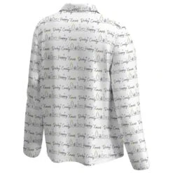 Derby County Christmas Button Through Pyjamas - Snow White - Mens