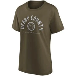 Derby County College Stamp T-Shirt - Khaki - Womens 7 Derby County College Stamp T-Shirt - Khaki - Womens -Striker Style Store derby county college stamp t shirt khaki womens ss4 p 13327828pv 1u m33arixe2yh71z11gb4vv bcfff67b604f4d90a721887210955e90