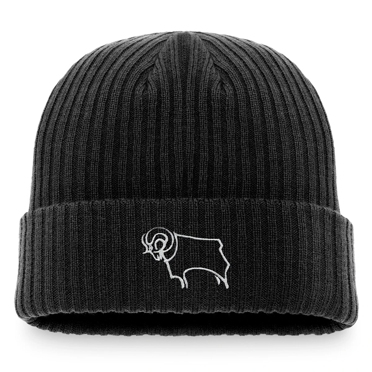 Derby County Core Cuff Beanie - Black - Kids 4 Derby County Core Cuff Beanie - Black - Kids - Image 2