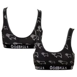 Derby County Crest Bralette - Black - Womens