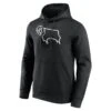 Derby County Essentials Primary Logo Hoodie - Black - Mens
