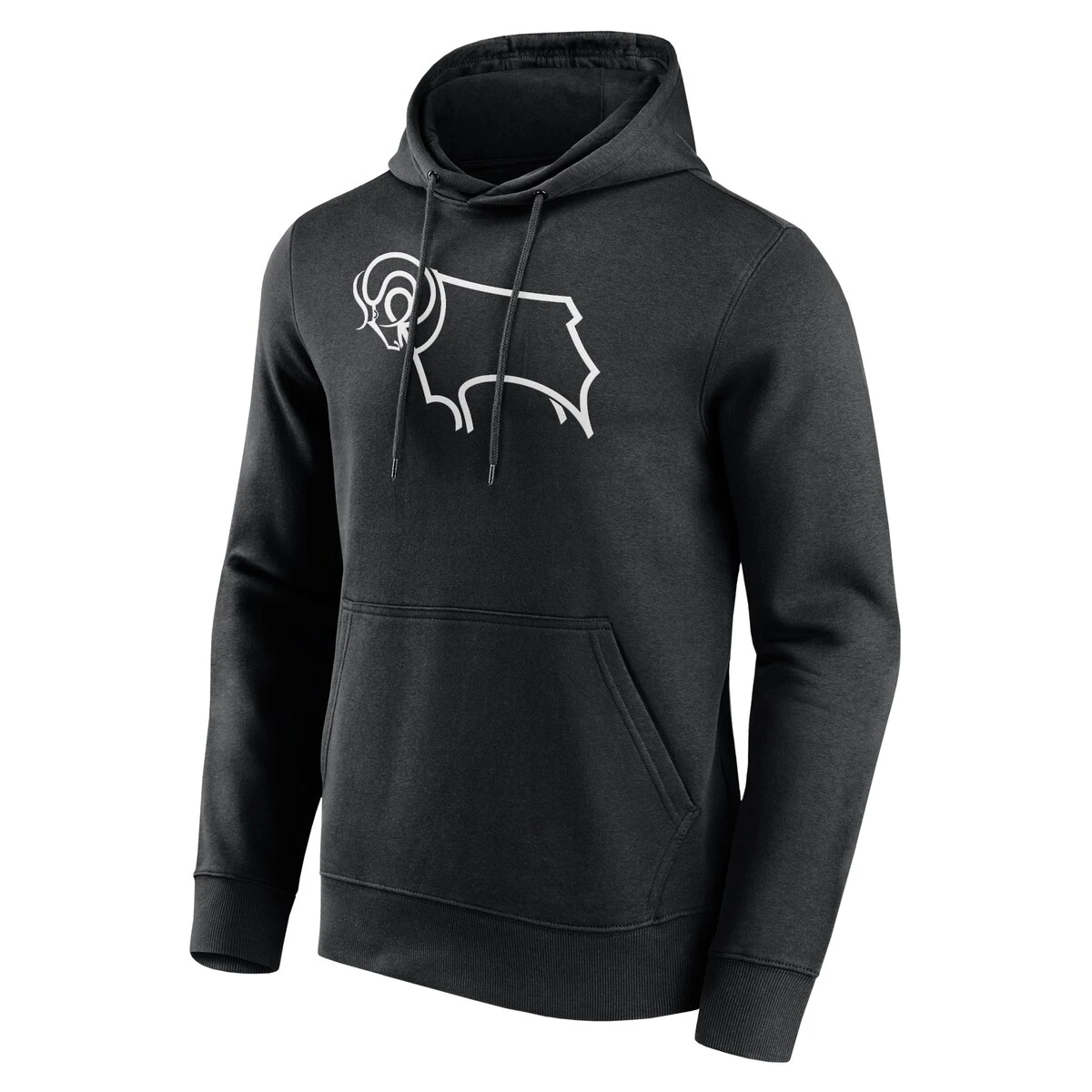 Derby County Essentials Primary Logo Hoodie - Black - Mens 3 Derby County Essentials Primary Logo Hoodie - Black - Mens