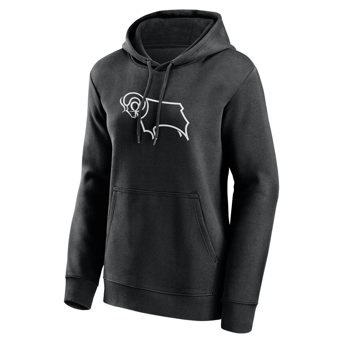 Derby County Essentials Primary Logo Hoodie - Black - Womens 3 Derby County Essentials Primary Logo Hoodie - Black - Womens