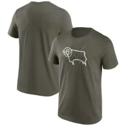 Derby County Etch Logo Graphic T-Shirt - Khaki - Mens -Striker Style Store derby county etch logo graphic t shirt khaki mens ss4 p 13383977u 159cb746lz3yumwmac4gv 0230bd8d1ef74eb3ad5d517df1a0abd1
