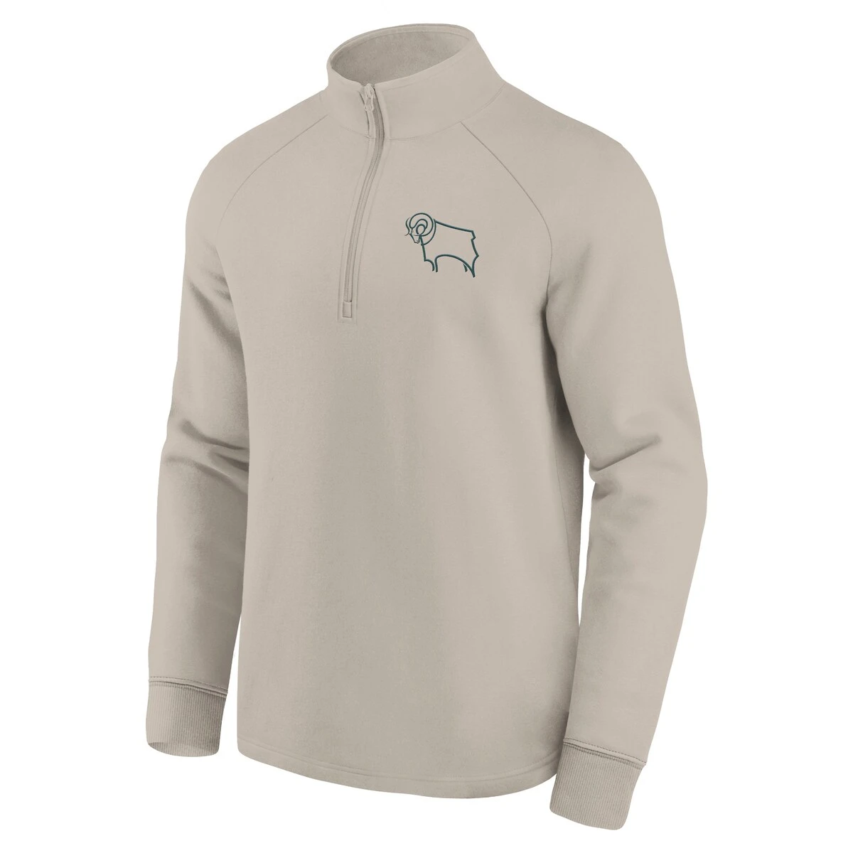 Derby County Fundamentals Half Zip Top - Oat - Mens 3 Derby County Fundamentals Half Zip Top - Oat - Mens