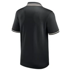 Derby County Fundamentals Textured Polo Shirt - Black - Mens