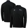 Derby County Half Zip Fleece - Black