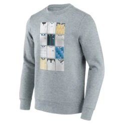 Derby County History Of Shirts Crew Sweatshirt - Grey - Mens