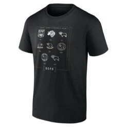 Derby County Legacy Graphic T-Shirt - Black - Mens