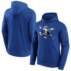Derby County Looney Tunes Bugs Bunny Graphic Hoodie - Royal - Mens
