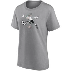 Derby County Looney Tunes Bugs Bunny Graphic T-Shirt - Grey - Womens