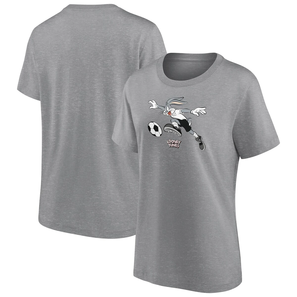 Derby County Looney Tunes Bugs Bunny Graphic T-Shirt - Grey - Womens 4 Derby County Looney Tunes Bugs Bunny Graphic T-Shirt - Grey - Womens - Image 2