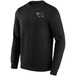 Derby County Loop Graphic Crew Sweatshirt - Black - Mens -Striker Style Store derby county loop graphic crew sweatshirt black mens ss4 p 13346269pv 1u slczicfal3ifzsy5aj0xv 5f06e2656568475c93a6d5f7b79eaa9b