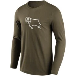 Derby County Luxe Leopard Graphic Hoodie - Khaki - Womens