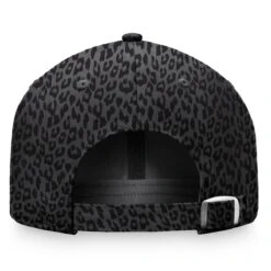 Derby County Luxe Leopard Unstructured Adjustable Cap - Black - Womens