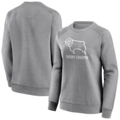 Derby County Mono Logo Graphic Crew Sweatshirt - Grey - Womens -Striker Style Store derby county mono logo graphic crew sweatshirt grey womens ss4 p 13346188u t3xxjxdqyz2bp9wd3hfvv 3e2f4c3c1ef14065a2e7ffa9032ad84e