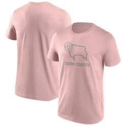 Derby County Mono Logo Graphic T-shirt - Pink - Mens -Striker Style Store derby county mono logo graphic t shirt pink mens ss4 p 13346230u 196hrb3eh4fzcbo2704v ddd5834feadf4edabeb88d1c27343c38