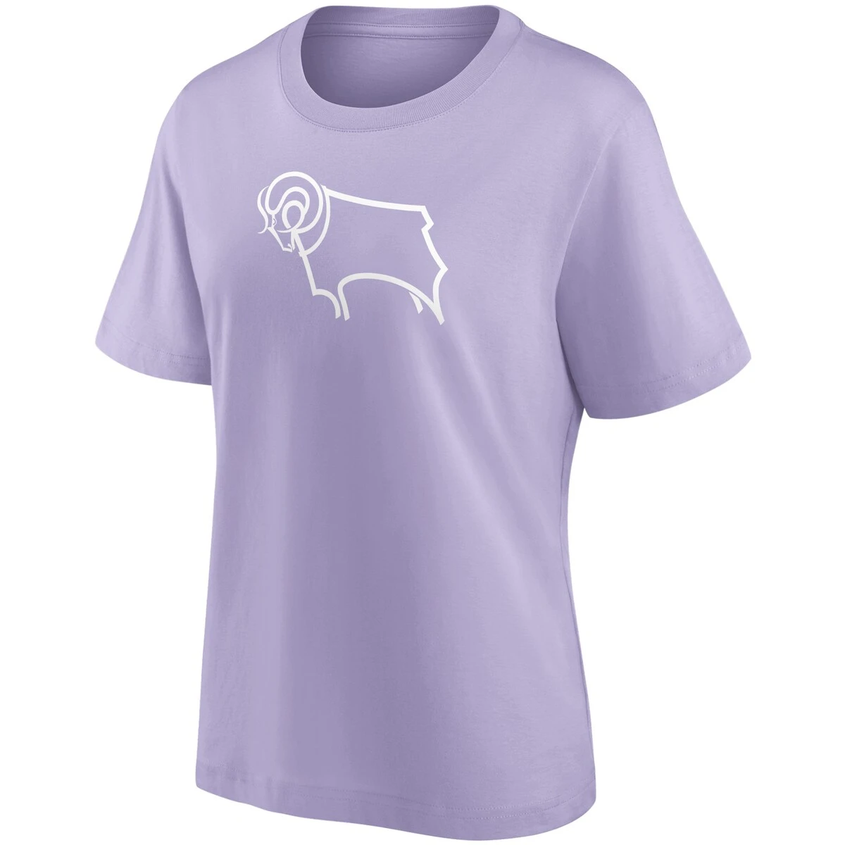 Derby County Mono Logo Graphic T-Shirt - Purple - Womens 5 Derby County Mono Logo Graphic T-Shirt - Purple - Womens - Image 3