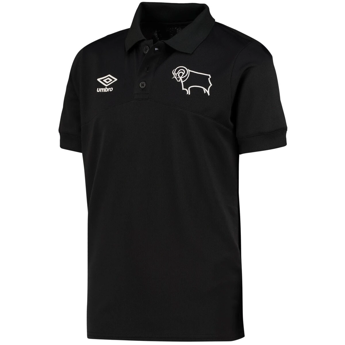 Derby County Poly Polo - Black - Kids 3 Derby County Poly Polo - Black - Kids