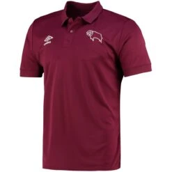 Derby County Poly Polo - Purple