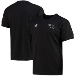 Derby County Premier Travel T-Shirt - Black