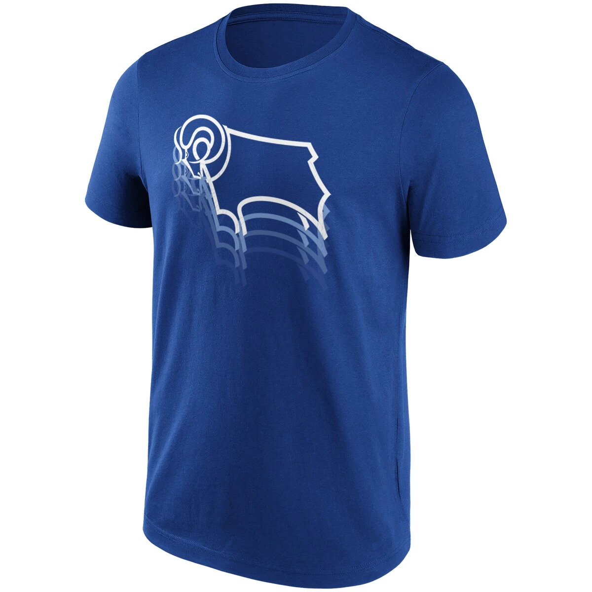 Derby County Ripple Graphic T-Shirt - Royal - Mens 5 Derby County Ripple Graphic T-Shirt - Royal - Mens - Image 3
