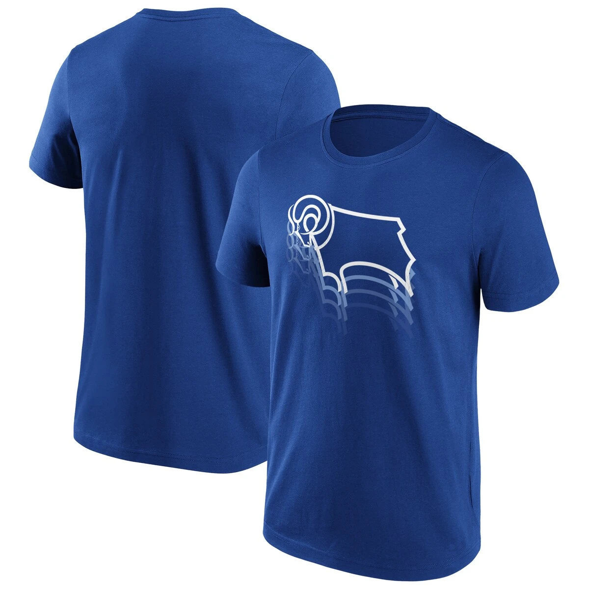Derby County Ripple Graphic T-Shirt - Royal - Mens 3 Derby County Ripple Graphic T-Shirt - Royal - Mens