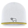 Derby County Skull Uncuffed Beanie - White - Adults