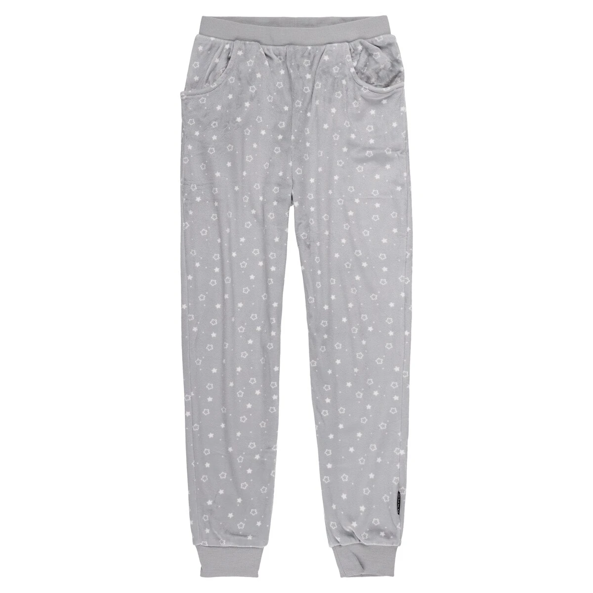 Derby County Star Print Fleece Pyjamas - Grey - Girls 4 Derby County Star Print Fleece Pyjamas - Grey - Girls - Image 3