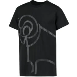 Derby County Tonal Large Logo T-Shirt - Black - Kids
