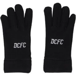 Derby County Touchscreen Fleece Gloves - Black - Kids