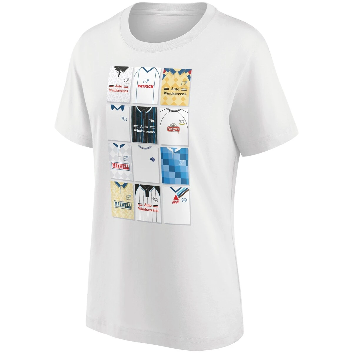 Derby County True Classics History Of Shirts T-Shirt - White - Womens 4 Derby County True Classics History Of Shirts T-Shirt - White - Womens - Image 2