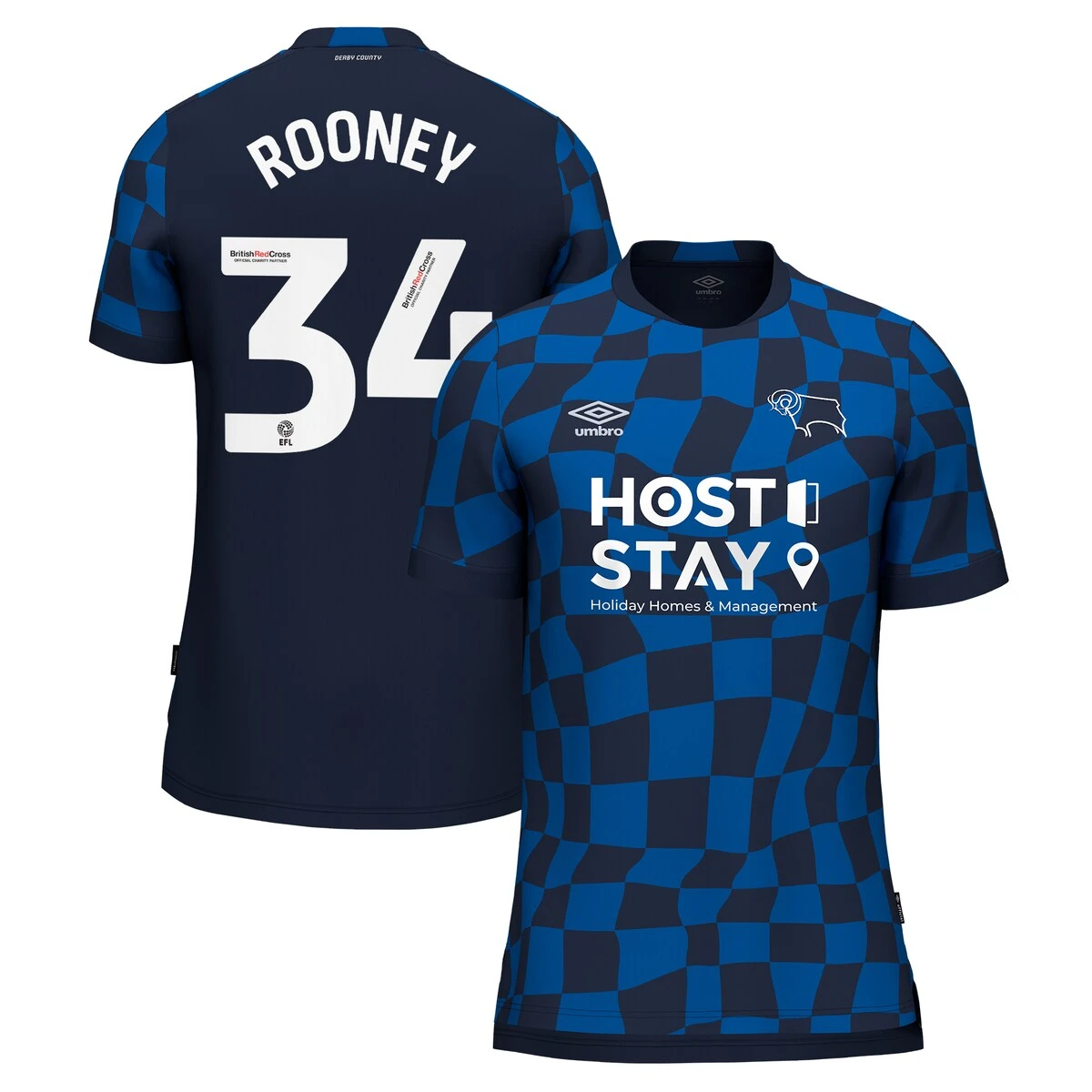 Derby County Umbro Away Shirt 2023-24 - Jake Rooney 34 3 Derby County Umbro Away Shirt 2023-24 - Jake Rooney 34