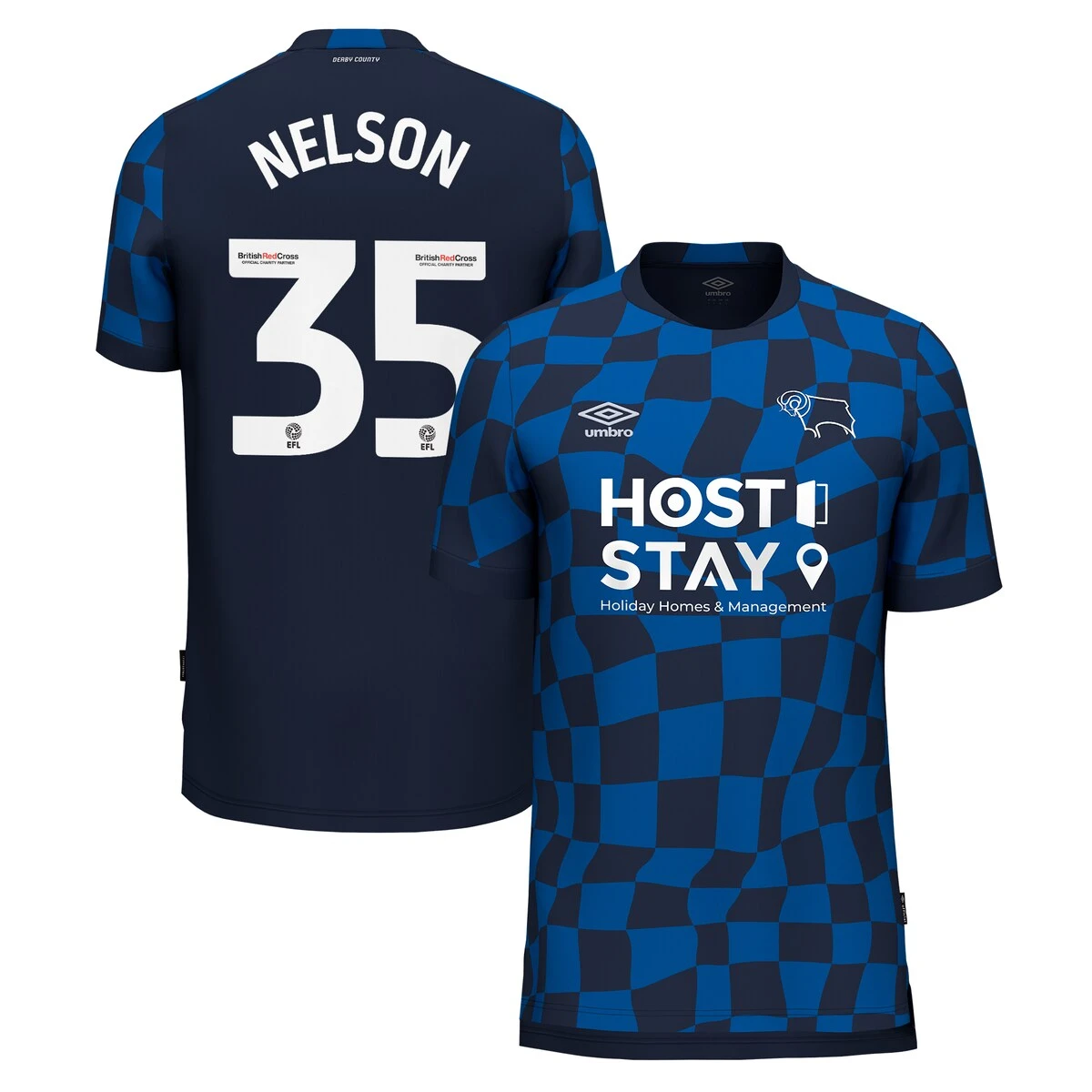 Derby County Umbro Away Shirt 2023-24 - Kids - Curtis Nelson 35 5 Derby County Umbro Away Shirt 2023-24 - Kids - Curtis Nelson 35 - Image 3