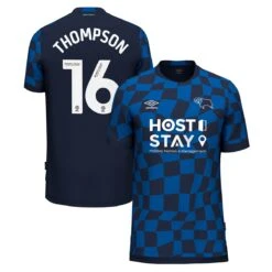 Derby County Umbro Away Shirt 2023-24 - Kids - Liam Thompson 16