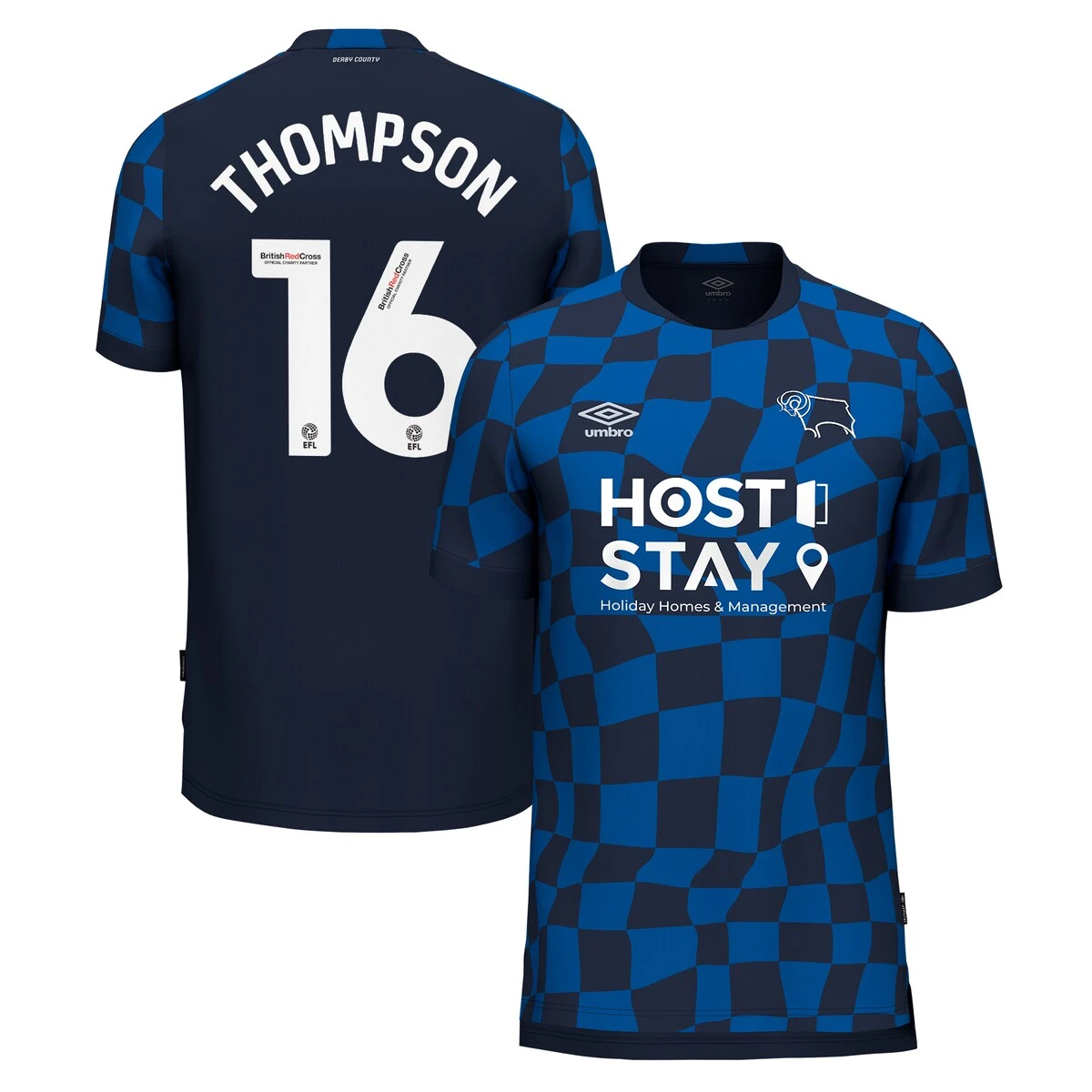 Derby County Umbro Away Shirt 2023-24 - Kids - Liam Thompson 16 3 Derby County Umbro Away Shirt 2023-24 - Kids - Liam Thompson 16
