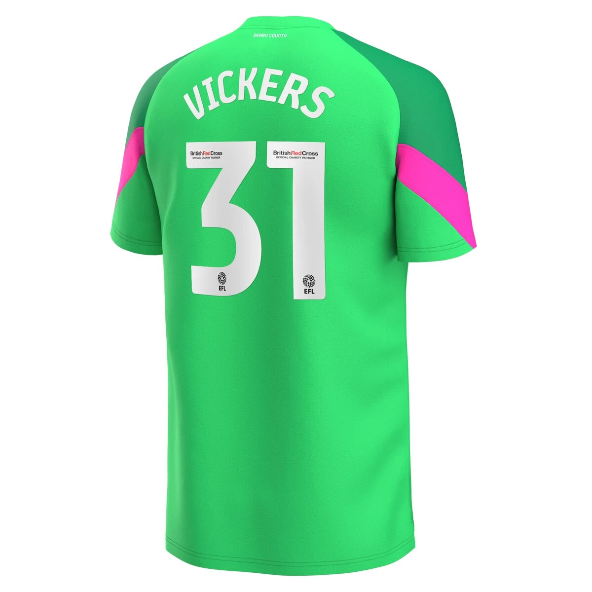Derby County Umbro Goalkeeper Shirt 2023-24 - Josh Vickers 31 4 Derby County Umbro Goalkeeper Shirt 2023-24 - Josh Vickers 31 - Image 2