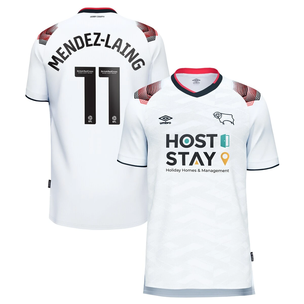 Derby County Umbro Home Shirt 2023-24 - Kids - Nathaniel Mendez-Laing 11 4 Derby County Umbro Home Shirt 2023-24 - Kids - Nathaniel Mendez-Laing 11 - Image 2