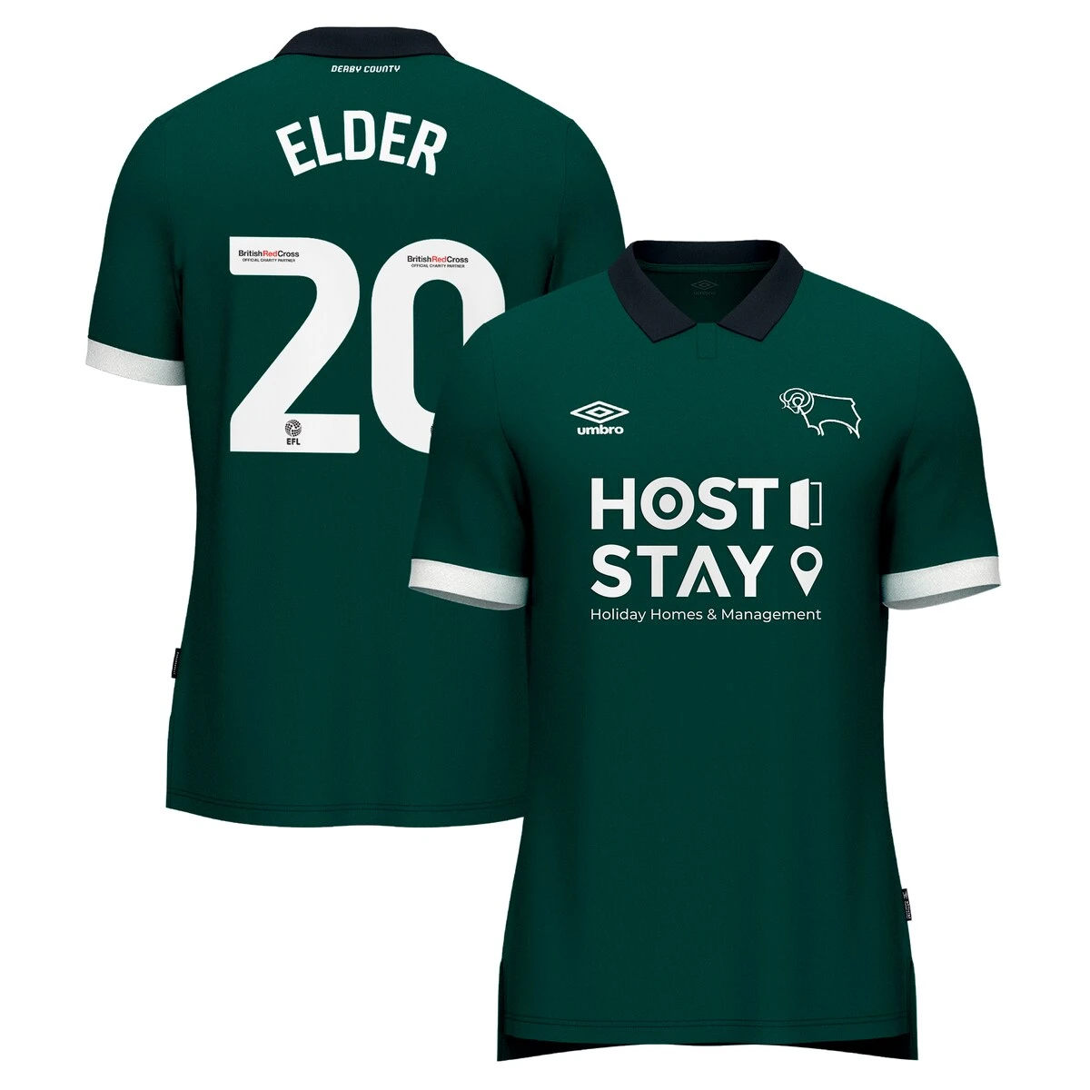 Derby County Umbro Third Shirt 2023-24 - Callum Elder 20 5 Derby County Umbro Third Shirt 2023-24 - Callum Elder 20 - Image 3