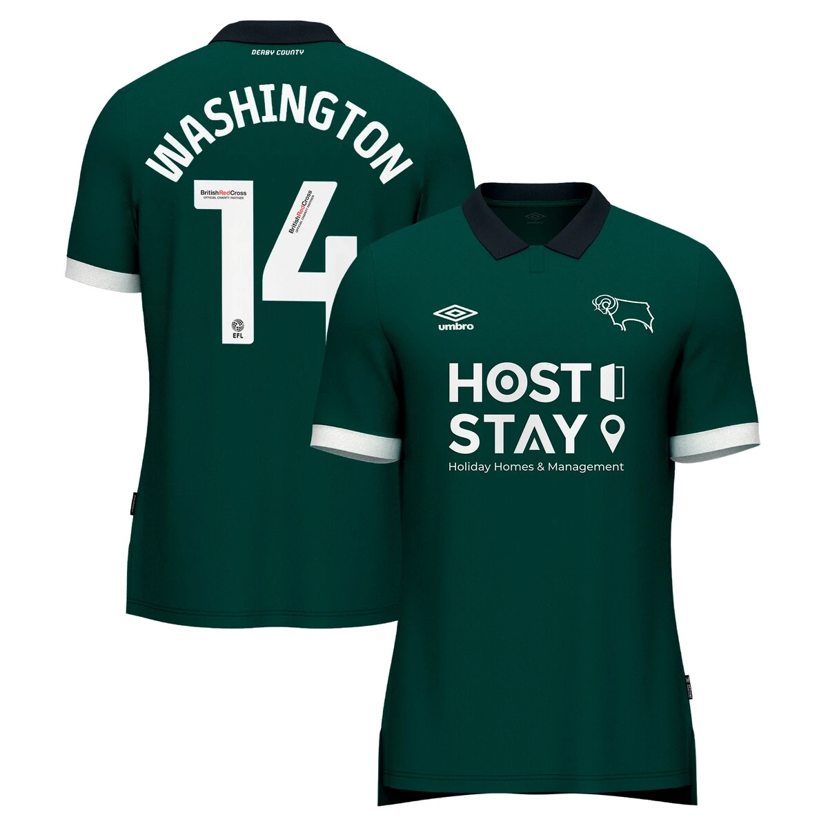Derby County Umbro Third Shirt 2023-24 - Conor Washington 14 3 Derby County Umbro Third Shirt 2023-24 - Conor Washington 14