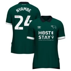 Derby County Umbro Third Shirt 2023-24 - Ryan Nyambe 24