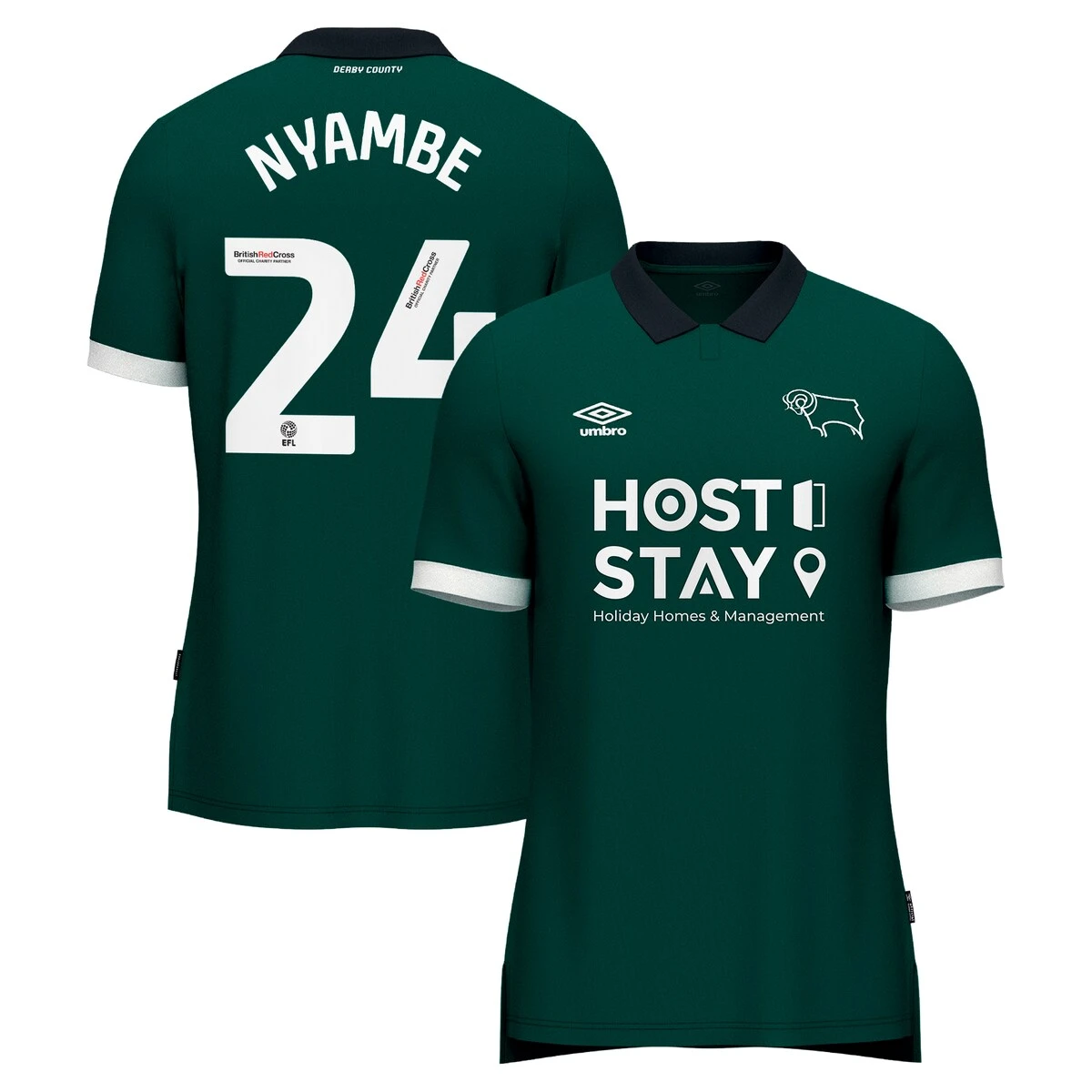 Derby County Umbro Third Shirt 2023-24 - Ryan Nyambe 24 3 Derby County Umbro Third Shirt 2023-24 - Ryan Nyambe 24