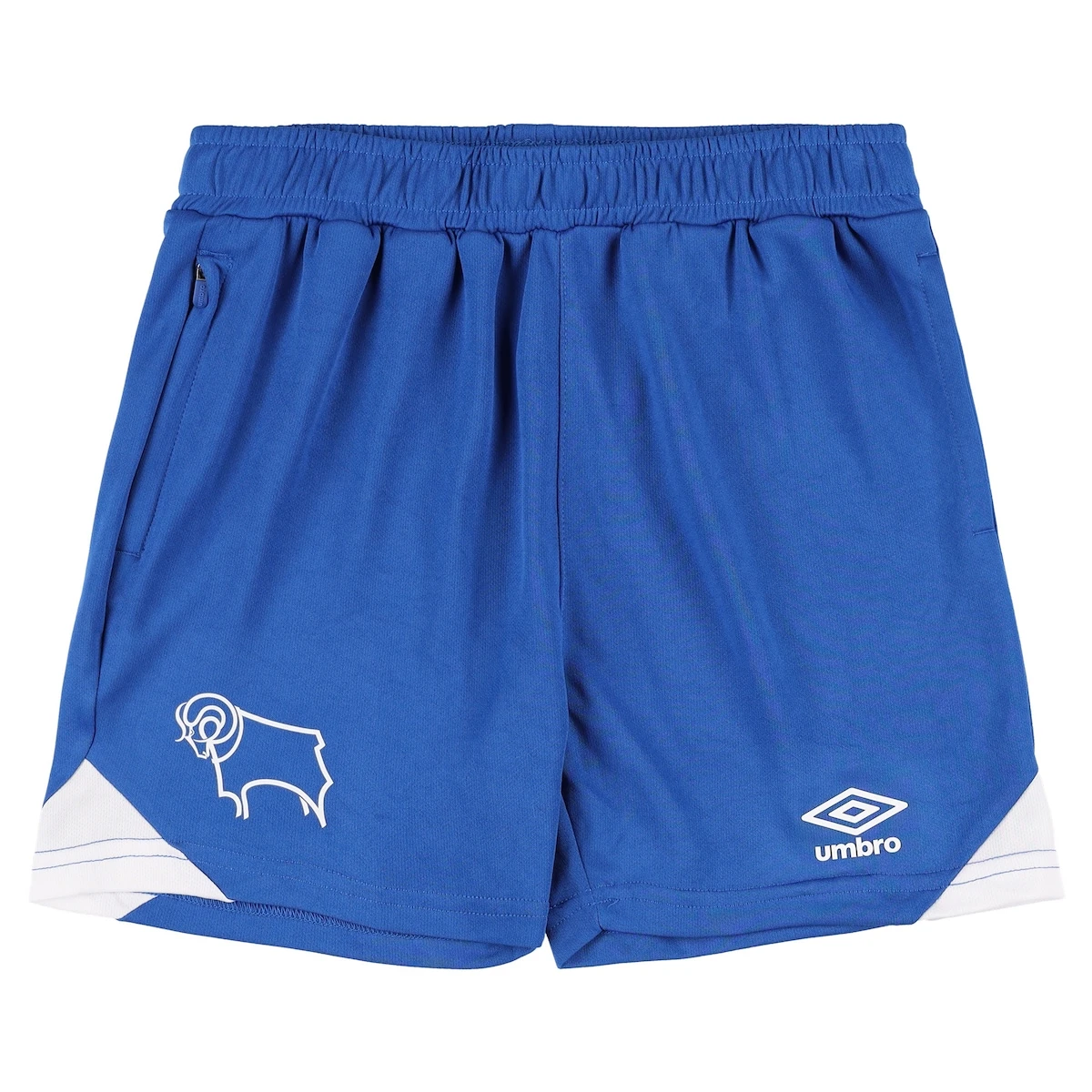 Derby County Umbro Training Shorts - Blue - Kids 3 Derby County Umbro Training Shorts - Blue - Kids