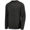 Derby County Waffle Knit Crew Jumper - Charcoal - Mens