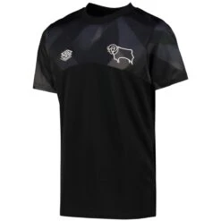 Derby County Warm Up Jersey - Black - Kids