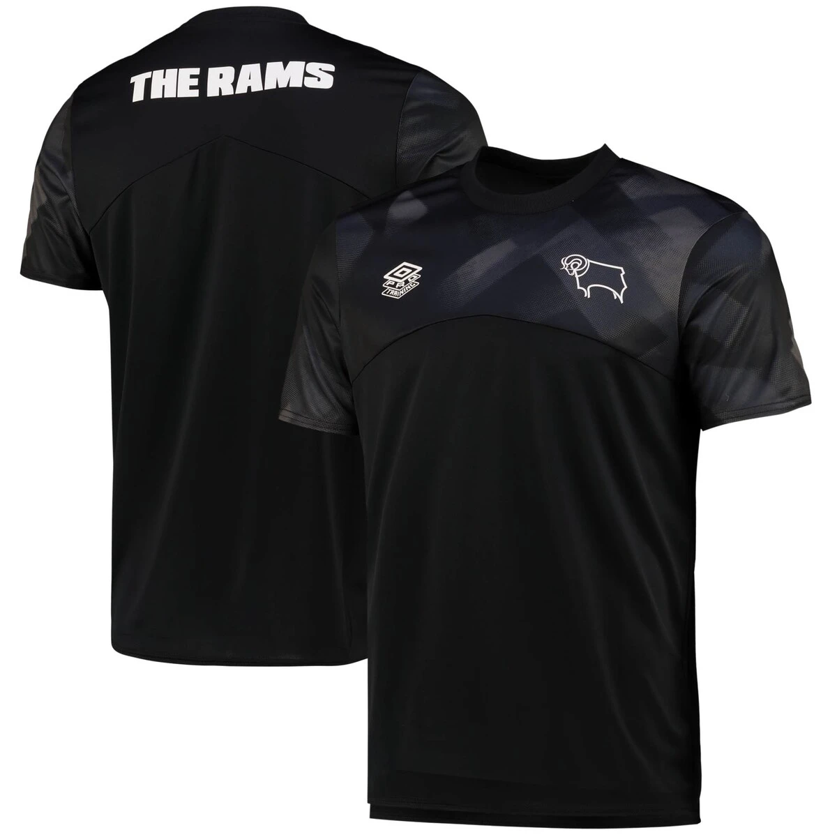 Derby County Warm Up Jersey - Black 4 Derby County Warm Up Jersey - Black - Image 2