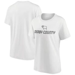 Derby County Wordmark Graphic T-shirt - White - Womens -Striker Style Store derby county wordmark graphic t shirt white womens ss4 p 13346196u 11kdi78znhu1gurcv17nv 05027055800c443a8d6dabef61ca3851
