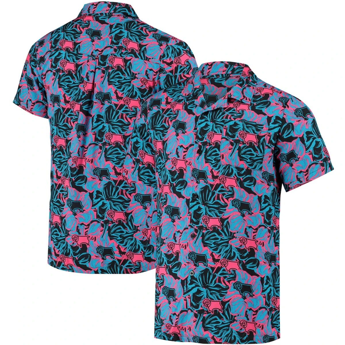 Derby County Hawaiian Shirt - Black/Pink - Boys 4 Derby County Hawaiian Shirt - Black/Pink - Boys - Image 2