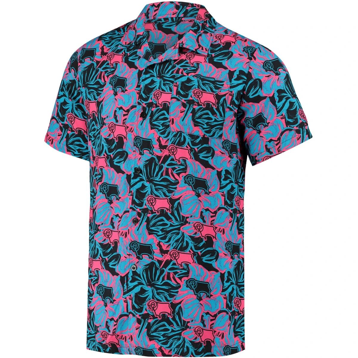 Derby County Hawaiian Shirt - Black/Pink - Boys 3 Derby County Hawaiian Shirt - Black/Pink - Boys
